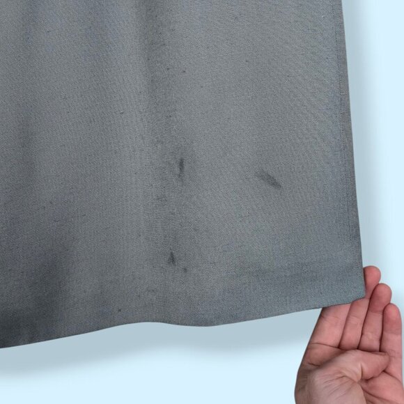 Vintage Talbots Blue Viscose Rayon Skirt - Picture 8 of 9